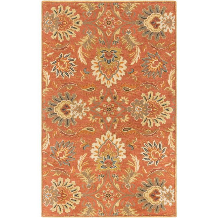 Aaron Wool Area Rug In Terracotta & Reviews Birch Lane